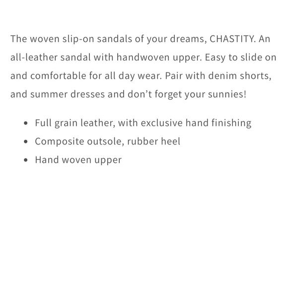 NIB Roan Bed Stu Chastity 7 37 Leather Huarache Slide Flat Sandals Almond Oats - Picture 11 of 11